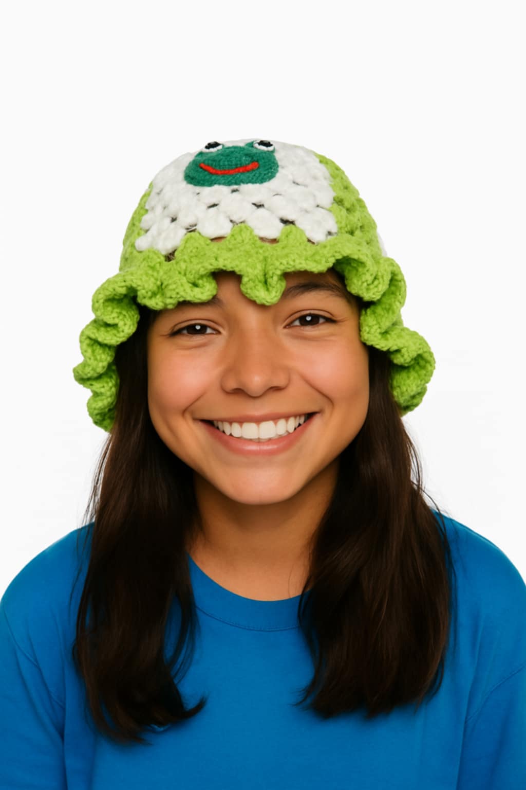 Frog Crochet Hat