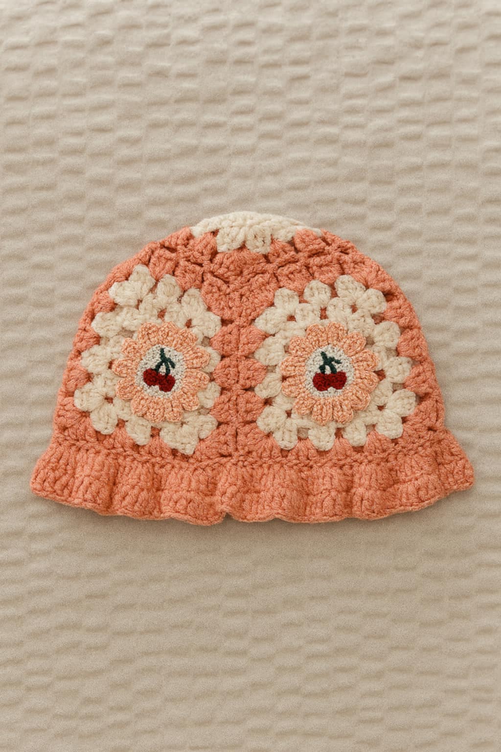 Cherry Crochet Hat