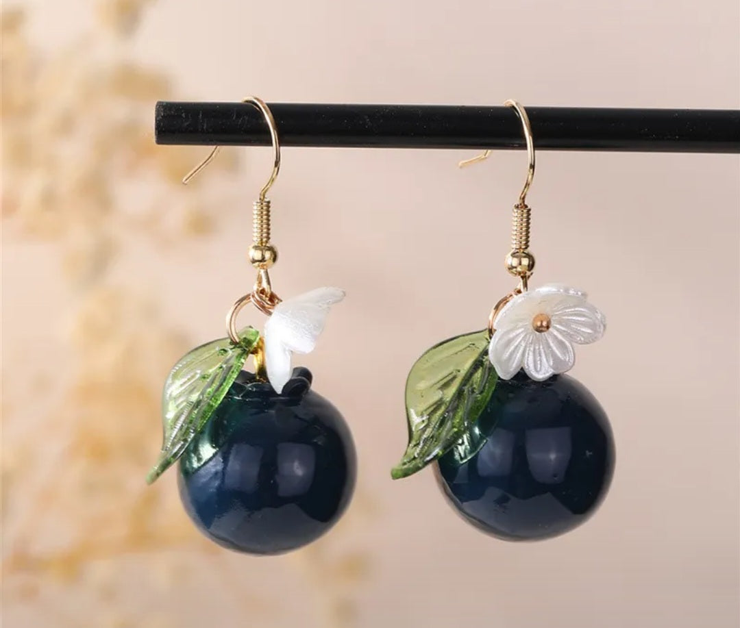 Blueberry earrings