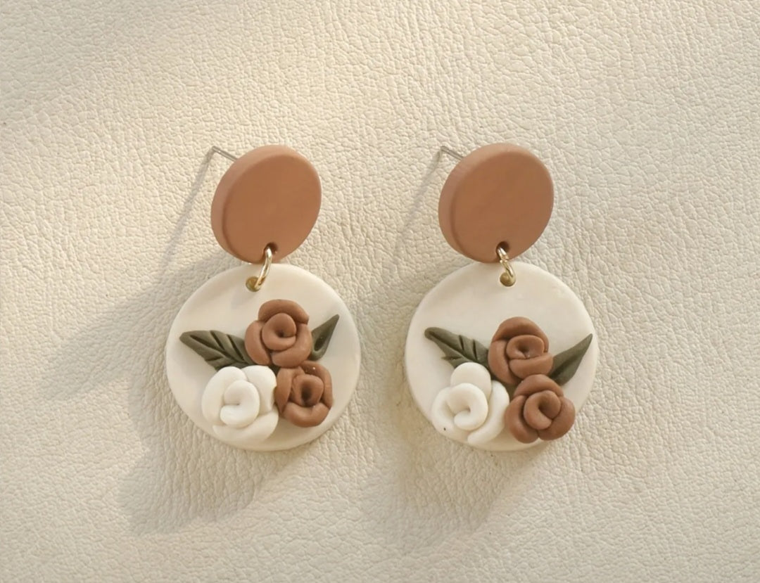 Elegant double circle earrings