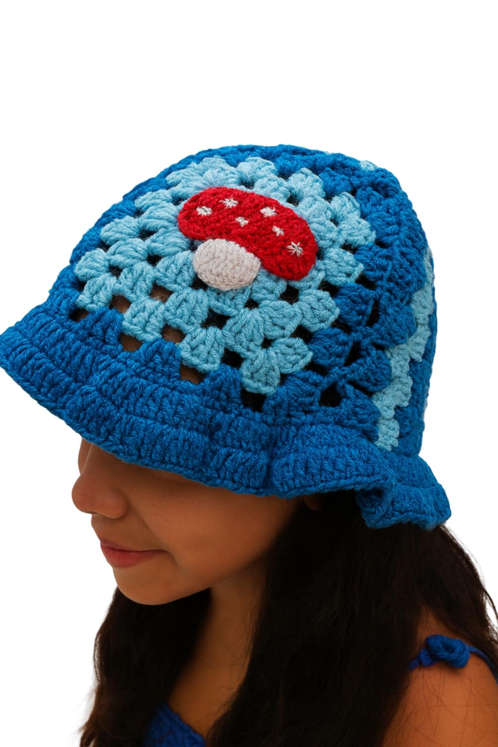 Mushroom crochet hat