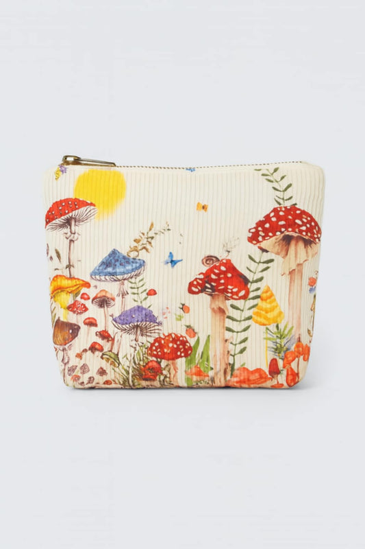 Mushroom makeup bag