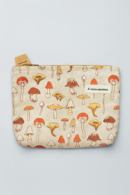 Mushroom makeup bag