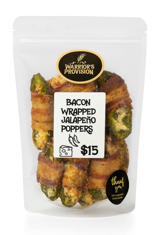 Bacon Wrapped Jalapeño Poppers Freeze Dry