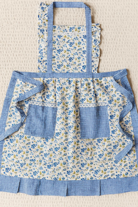 Blue Flower Apron