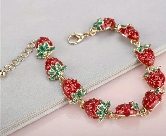 Strawberry bracelet