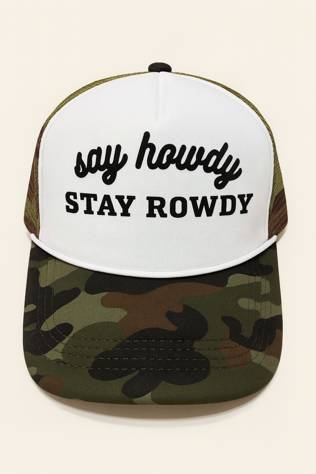 "Say Howdy" Camo Hat
