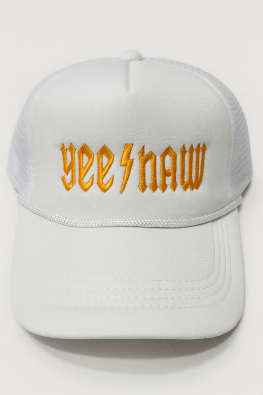 Yeehaw white hat