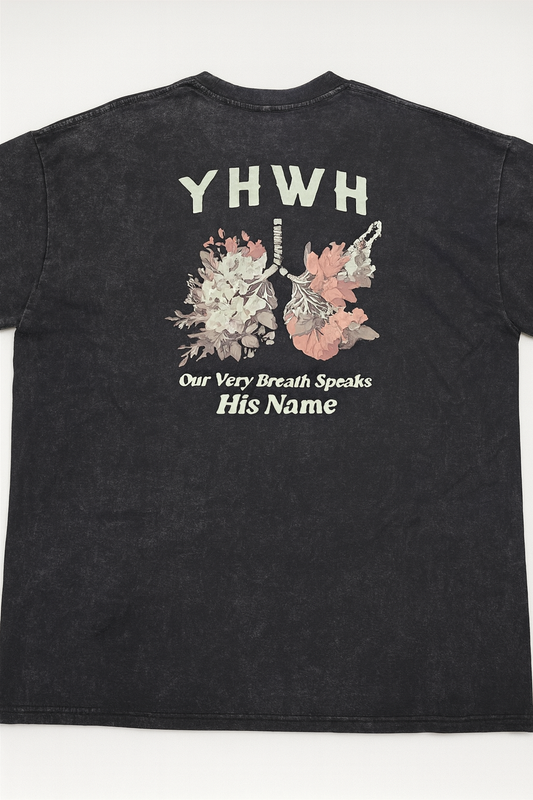 YHWH black short sleeve t-shirt